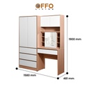 Set Lemari Pakaian & Meja Rias Emery 2 Pintu 4