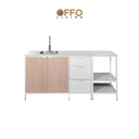 Kabinet Kitchen Set Bawah Besi dengan Bak Cuci 2