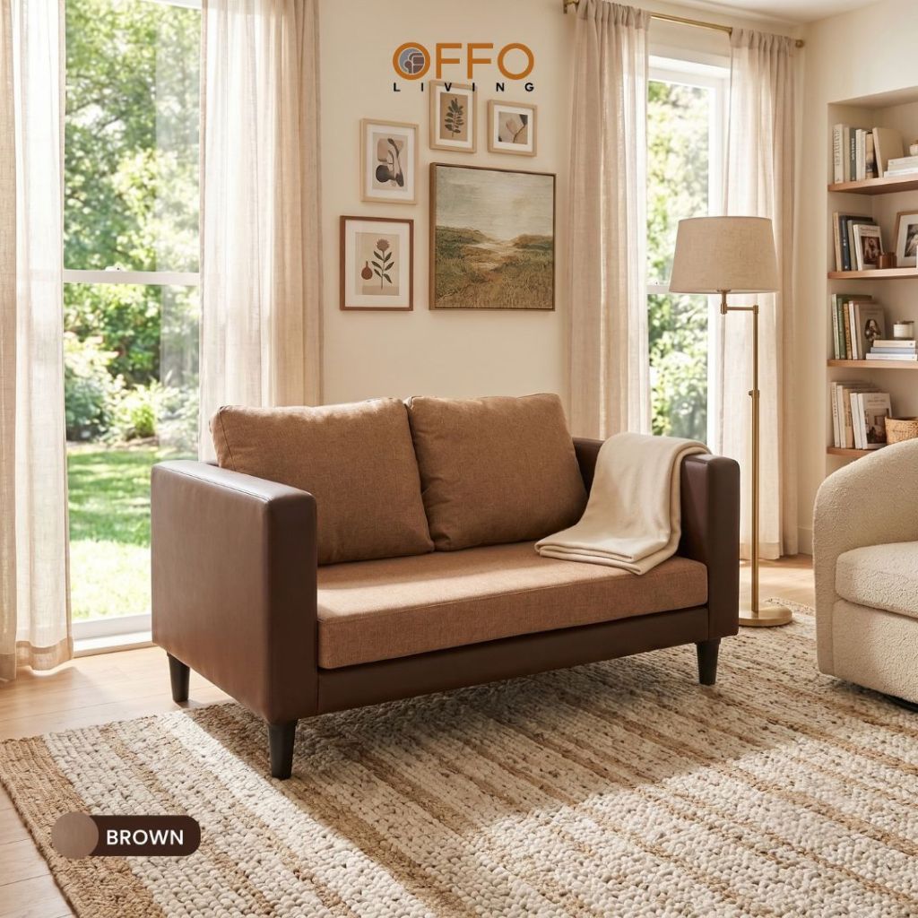 Sofa Aluna 2 Dudukan Hitam 3