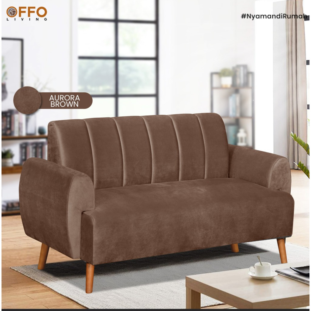 Sofa Jane 1 Dudukan Cokelat 2