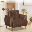 Sofa Jane 2 Dudukan Cokelat 4
