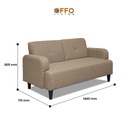Sofa Kimmy 2 Dudukan Abu-Abu 4