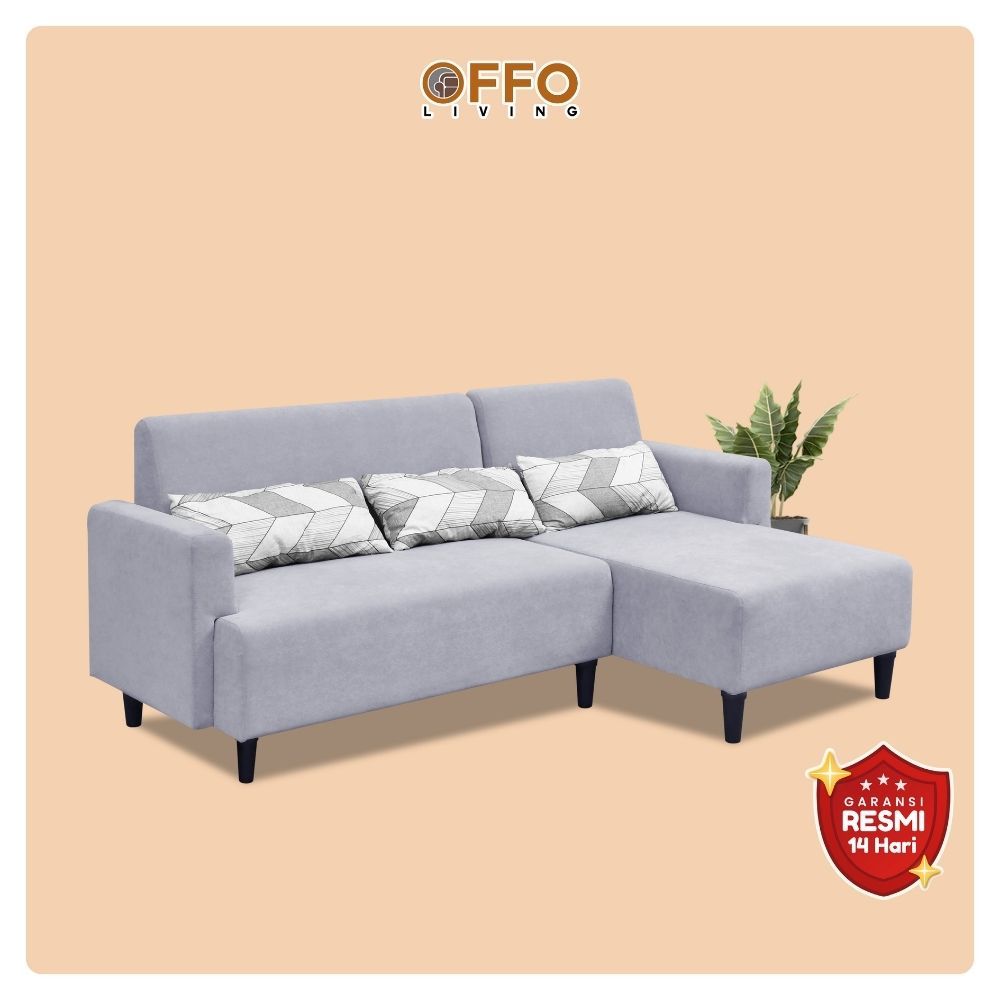 Sofa L Capella Abu-Abu 3