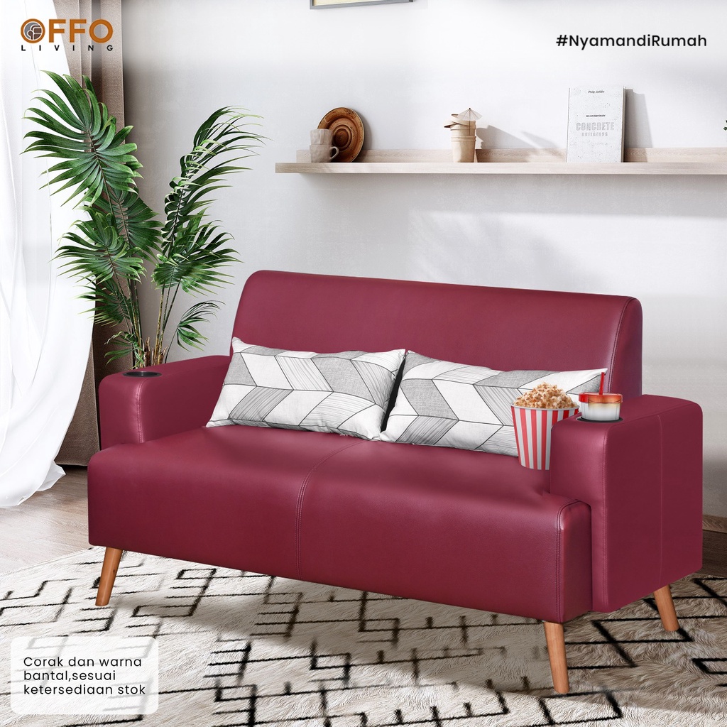 Sofa Louise 2 Dudukan Hitam 3