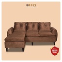 Sofa L Valerie Cokelat 3