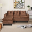 Sofa L Valerie Cokelat 6