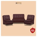 Set Sofa Marvel 2-1-1 Cokelat Tua 2