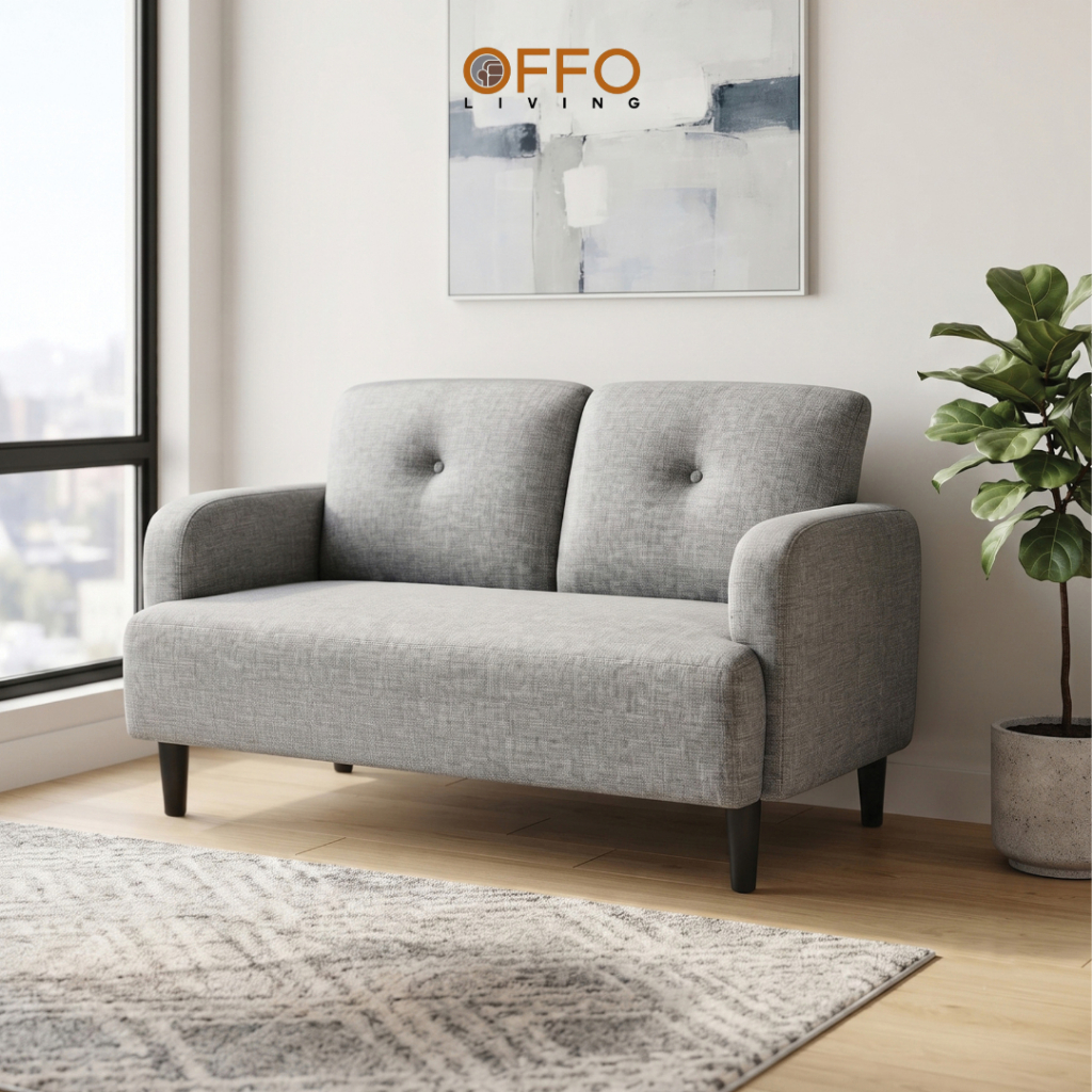 Sofa Selby 2 Dudukan Cokelat 2