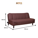 Sofa Bed London Cokelat 6