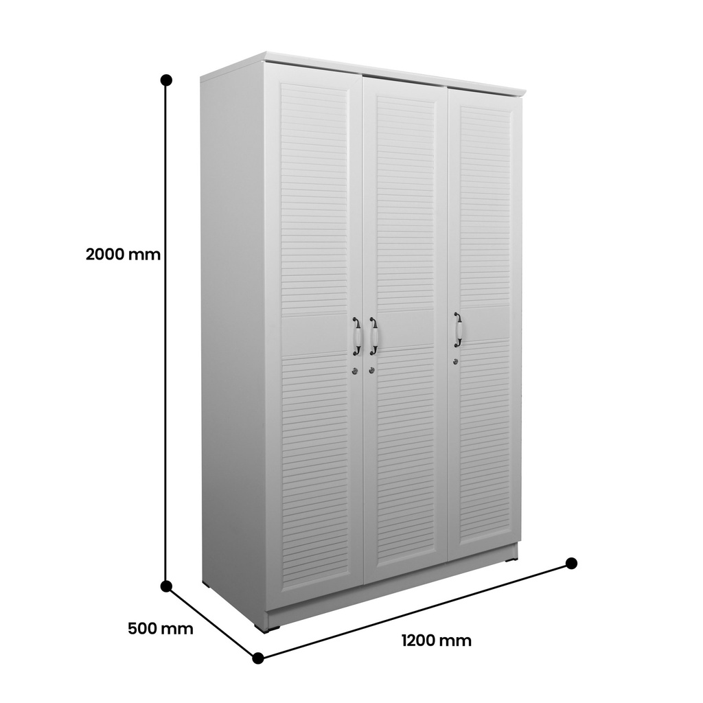 Lemari Pakaian Majestic 3 Pintu [128-D3]