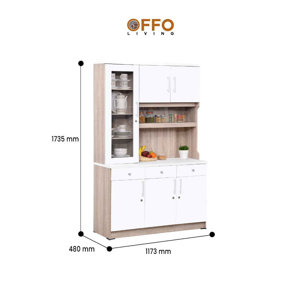 Lemari Sayur Kitchen Set 3 Pintu KS 3410