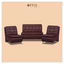 Set Sofa Marvel 2-1-1 Cokelat Tua