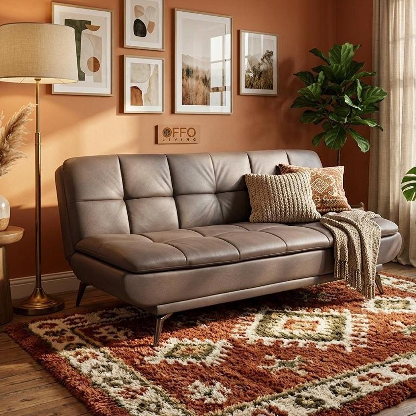 Sofa Bed Luxe Cokelat Tua