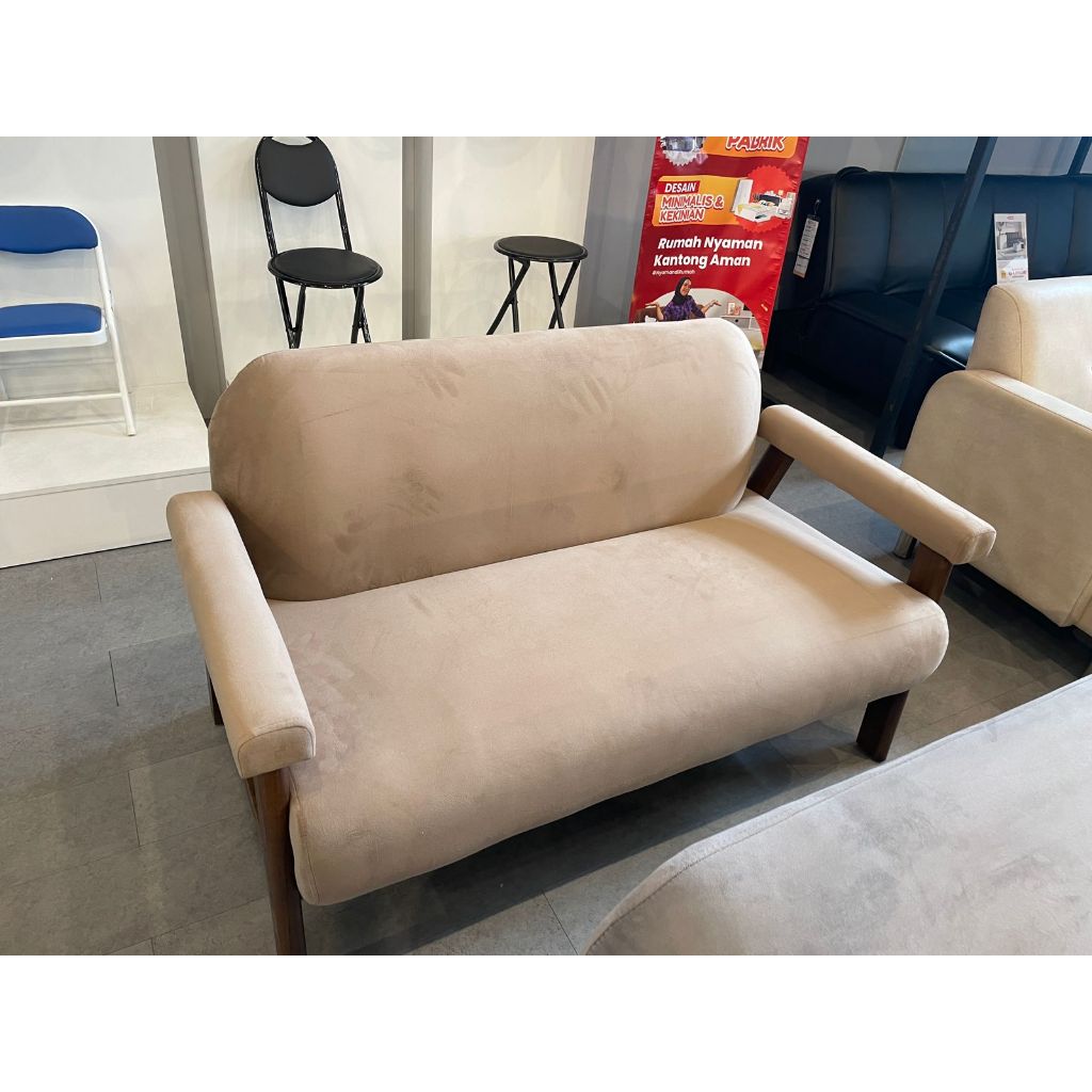 Sofa Siwon 2 Dudukan Cokelat