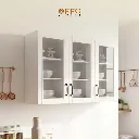 Kitchen Set Atas Mutiara 3 Pintu Kaca Minimalis