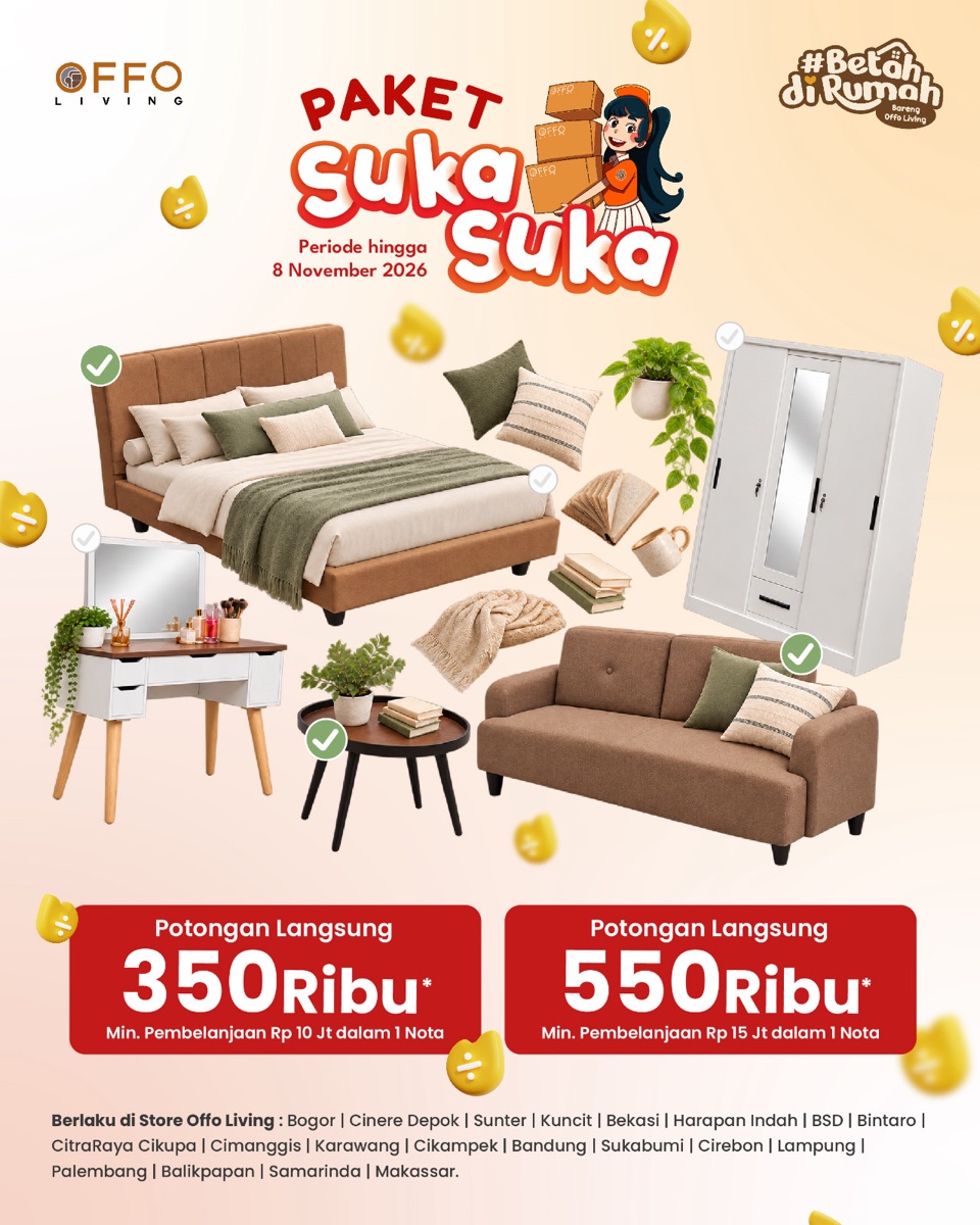 Paket Suka Suka – Potongan Langsung hingga Rp550 Ribu