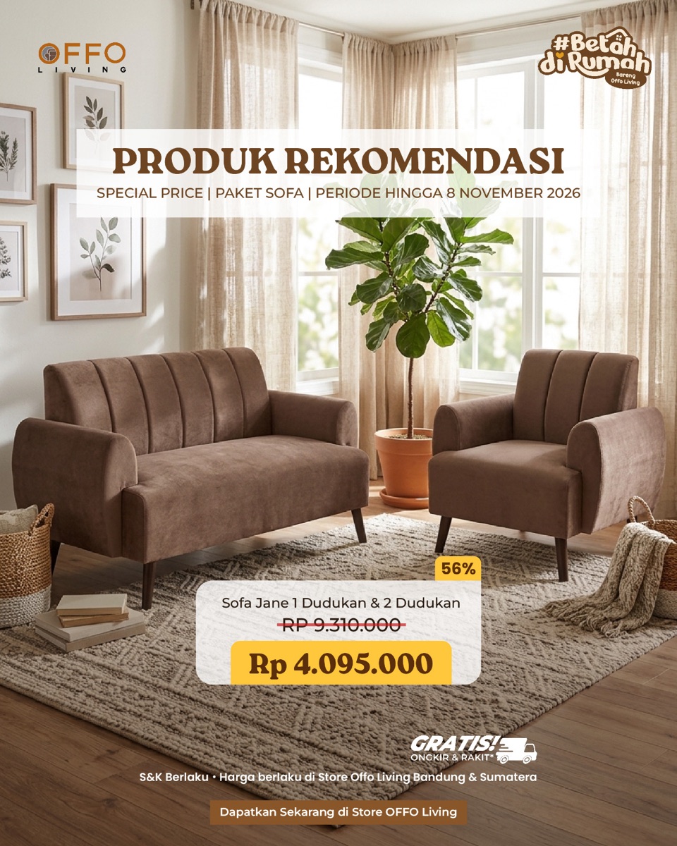 Sofa Jane 1 & 2 Dudukan – Special Price Rp4.095.000